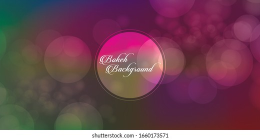 Abstract colorful bokeh background. Vector illustration
