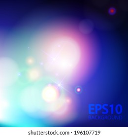 Abstract colorful bokeh background. Vector illustration