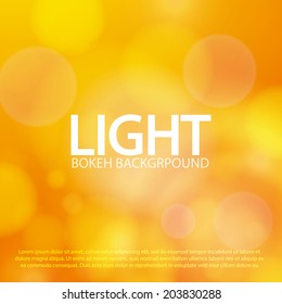 Abstract colorful bokeh background. Vector illustration.