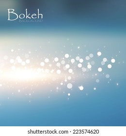Abstract colorful bokeh background. Vector illustration