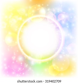 Abstract colorful bokeh background. Vector illustration