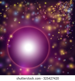 Abstract colorful bokeh background. Vector illustration