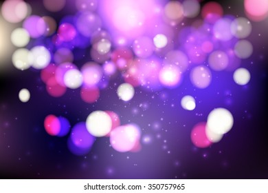 Abstract colorful bokeh background. Vector illustration.