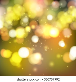 Abstract colorful bokeh background. Vector illustration.