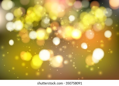 Abstract colorful bokeh background. Vector illustration.