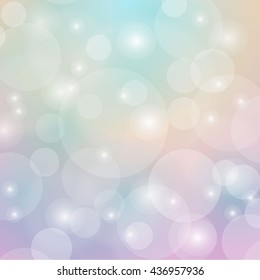 Abstract colorful bokeh background. Vector illustration.