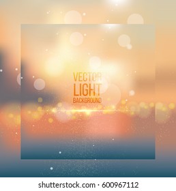 Abstract colorful bokeh background. Vector illustration.