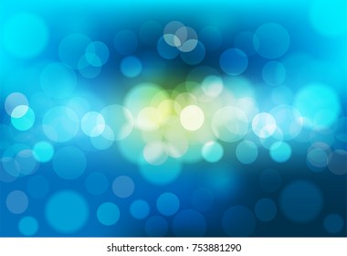 Abstract colorful bokeh background. Vector illustration,