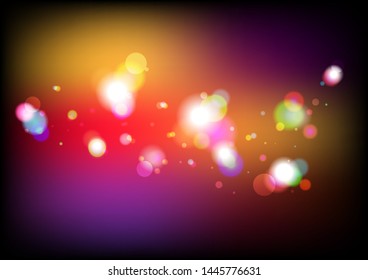 Abstract Colorful Bokeh Background.Vector illustration.
