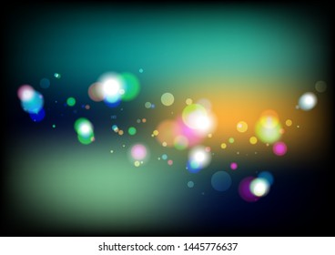 Abstract Colorful Bokeh Background.Vector illustration.