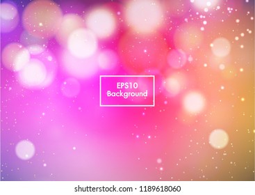 Abstract colorful bokeh blurred background Eps10 vector
