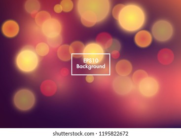 Abstract colorful bokeh blurred background Eps10 vector