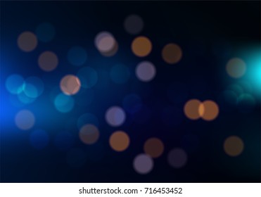 Abstract colorful bokeh circles