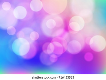 Abstract colorful bokeh circles