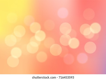 Abstract colorful bokeh circles