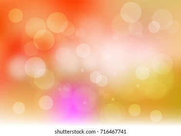 Abstract colorful bokeh circles