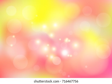 Abstract colorful bokeh circles