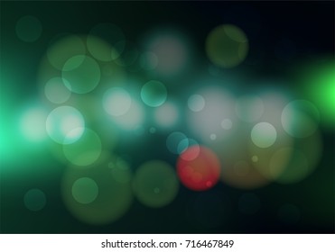 Abstract colorful bokeh circles