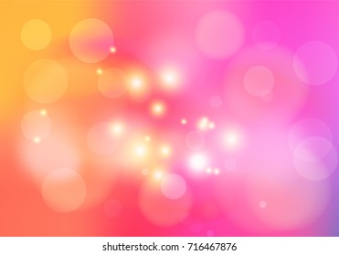 Abstract colorful bokeh circles