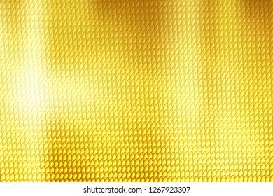 Abstract colorful bokeh and glowing spakling shining particles in random gold color theme background. Lighting effects of flash. Blurred vector background with light glare, EPS10 illustration.