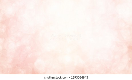 Abstract colorful bokeh and glowing spakling shining particles in random background. Lighting effects of flash. Blurred vector background with light glare, EPS10 illustration.