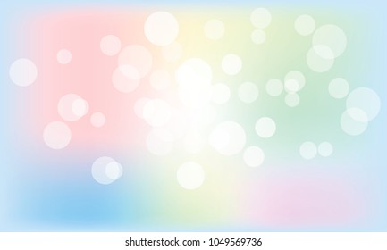 Abstract colorful bokeh light background. Vector illustration