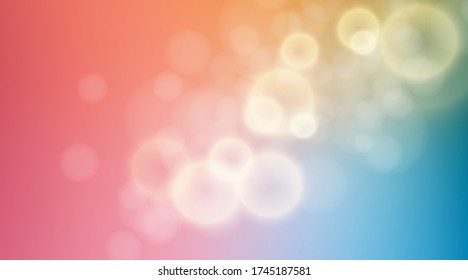 Abstract colorful bokeh light background. Bokeh lights with soft light background.