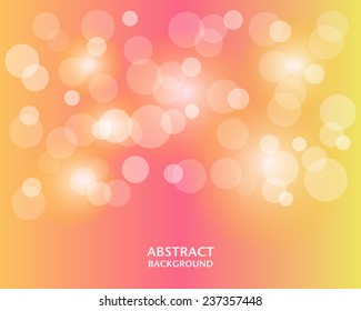 Abstract colorful bokeh light background. Vector for your design