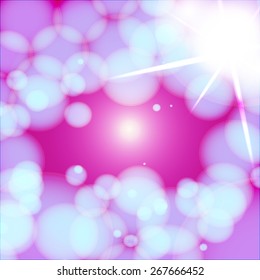 Abstract colorful bokeh light background vector illustration