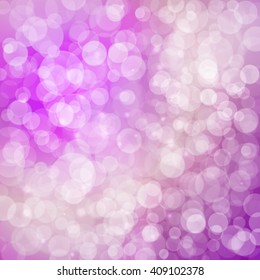 Abstract colorful bokeh light background. Vector illustration