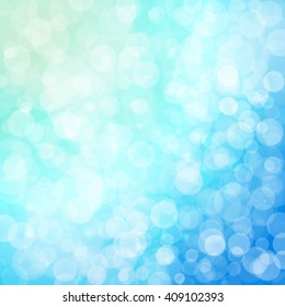 Abstract colorful bokeh light background. Vector illustration