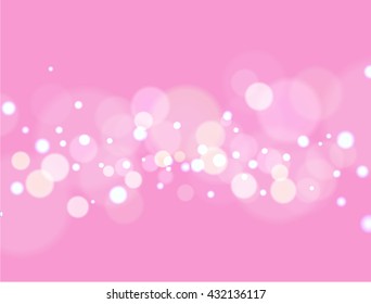 Abstract colorful bokeh light background. Vector illustration