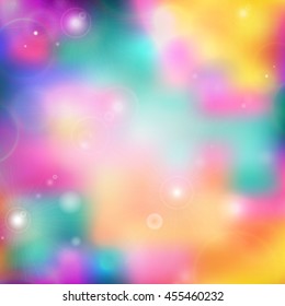 Abstract colorful bokeh light background. Color Abstract Blurred backgrounds. Vector illustration