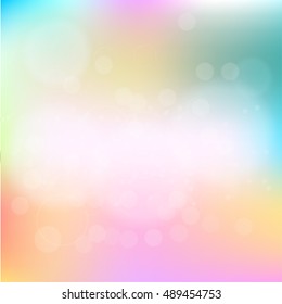 Abstract colorful bokeh light background. Vector illustration