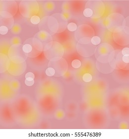 Abstract colorful bokeh light background. Vector illustration