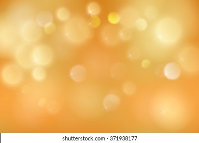 Abstract colorful bokeh light backgrounds blur bokeh blurred blurry office gold orange background. Vector illustration