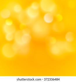 Abstract colorful bokeh light backgrounds blur bokeh blurred blurred office gold orange yellow background. Vector illustration