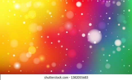 Abstract Colorful Bokeh Lights Background