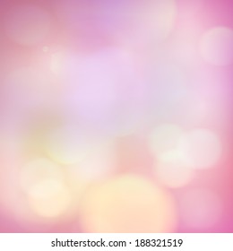 Abstract colorful bokeh lights background  Eps 10 stock vector illustration 