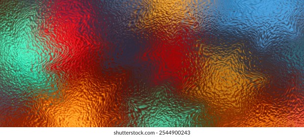 	
Abstract colorful bokeh vector glass texture for Christmas background. Christmas illustration for flyer, cards, poster, cover. Blurred stained glass window. Happy New Year! Holiday. Street light.