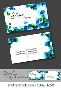 Abstract colorful bright color professional and designer business card template or visiting card set. EPS 10. Vector illustration.