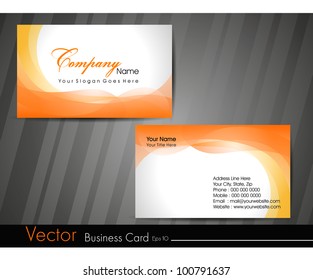 Abstract colorful bright color professional and designer business card template or visiting card set. EPS 10. Vector illustration.