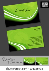 Abstract colorful bright color professional and designer business card template or visiting card set. EPS 10. Vector illustration.