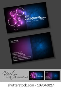Abstract colorful bright color professional and designer business card template or visiting card set. EPS 10. Vector illustration.