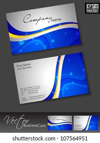 Abstract colorful bright color professional and designer business card template or visiting card set. EPS 10. Vector illustration.