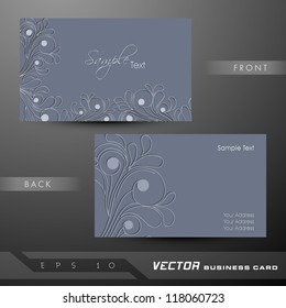Abstract colorful bright color professional and designer business card template or visiting card set. EPS 10.