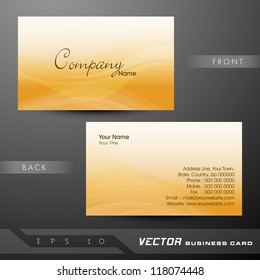 Abstract colorful bright color professional and designer business card template or visiting card set. EPS 10. Vector illustration.