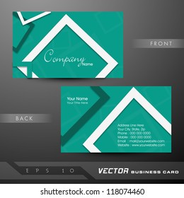 Abstract colorful bright color professional and designer business card template or visiting card set. EPS 10. Vector illustration.