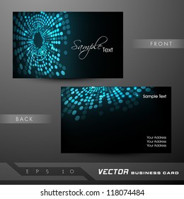 Abstract colorful bright color professional and designer business card template or visiting card set. EPS 10. Vector illustration.