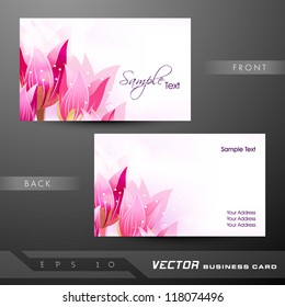 Abstract colorful bright color professional and designer business card template or visiting card set. EPS 10. Vector illustration.